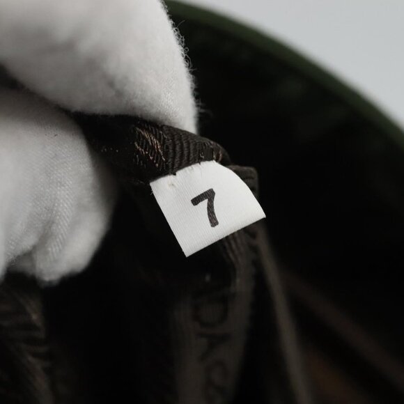 PRADA Chain Shoulder Bag Nylon Khaki Silver Auth - Picture 13 of 16